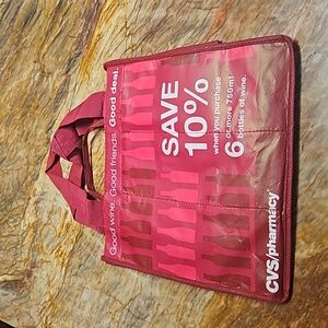 CVS Reusable wine tote bag for 6 bottles